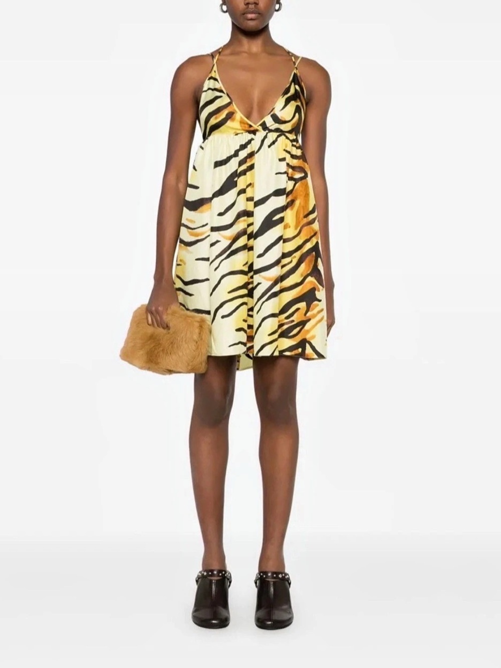NWT Nanushka Ceil Tiger Print Mini Dress